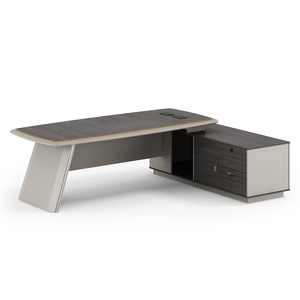 Escritorio de oficina ejecutiva de madera Mdf de gama alta, mesa Ceo Boss en forma de L, mesa de oficina, escritorios de oficina de madera maciza - Product Image 3