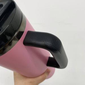 Nouvelle tasse isotherme américaine de 40 oz en acier inoxydable à double paroi, finition mate marron et noir, avec couvercle anti-fuite, idéale pour le laser - Product Image 4