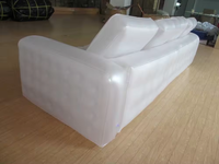Sofá inflable LARGO DE PVC transparente de calidad a precio de fábrica para sala de estar casera o uso al aire libre