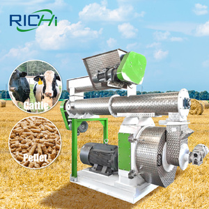 Richi công suất cao 1-2t/h động vật bê bò nhỏ thức ăn gia súc nhà máy - Product Image 1