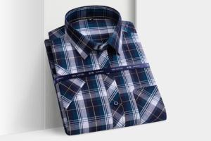 男士可定制短袖棉衬衫 -- 非常适合商务休闲和夏季服装 - Product Image 3