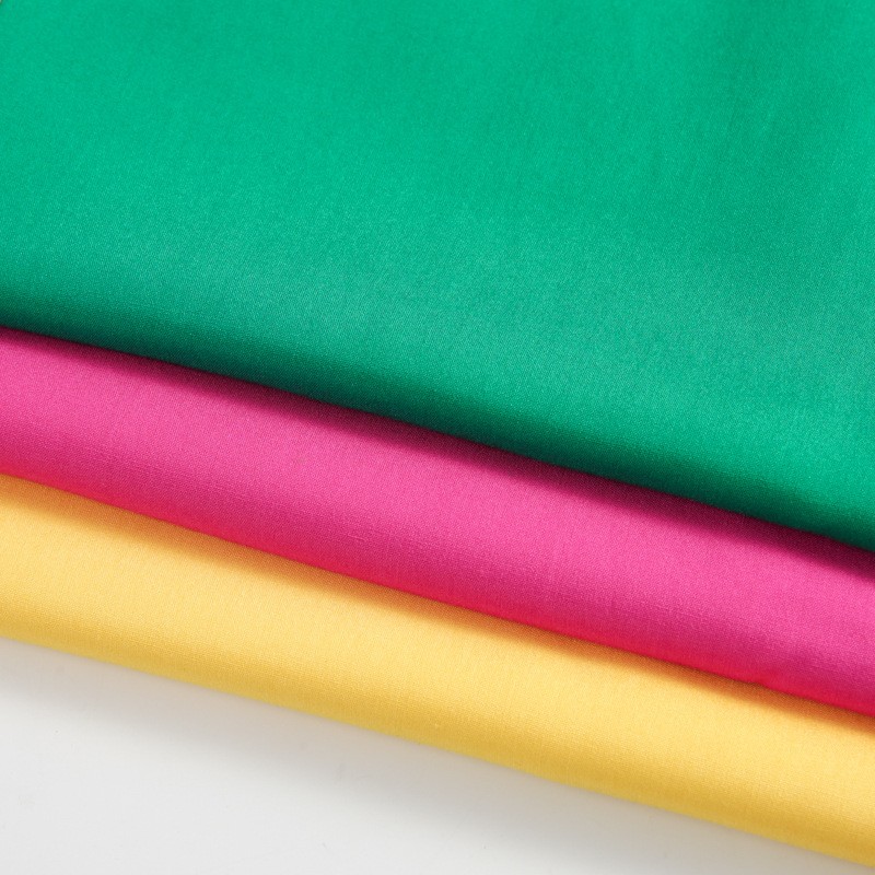 Fast Delivery 100% Rayon 60S Soft Touch Poplin Fabric Plain Dyed Lining for Dresses Hats Cushions Suits
