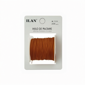 Filo per macramè ILAN 1 mm 20 m colore caffè per artigianato e cucito - Product Image 2