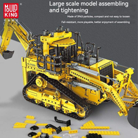 Moule roi 17023 3963 pièces ingénierie série RC pneumatique Bulldozer camion voiture briques modèle technique éducatif jouet Festival cadeau