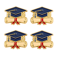 Épinglette de diplômé en émail souple ou dur, personnalisable avec logo, vente en gros, fabricant chinois
