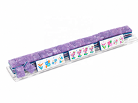 Set Ubin Mahjong Akrilik Tropis Hawaii Mewah dengan Rak, Kustom OEM Grosir, Permainan Papan Hadiah