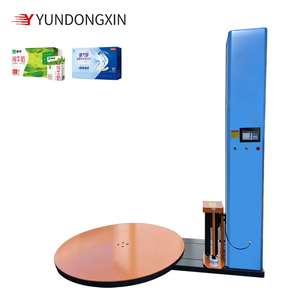 Machine d'emballage automatique de palettes pour cartons, boîtes alimentaires, boîtes d'appareils électroménagers, boîtes cadeaux, seaux de peinture, avec fonction de nivellement - Product Image 1
