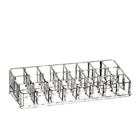 Scatola porta rossetti in acrilico multi-scomparto prodotta in fabbrica, grande capacità per rossetti, lucidalabbra e gioielli, organizer per bagno e camera da letto
