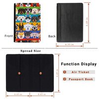 Nouveau livre de passeport en cuir pour animaux de compagnie imprimé par sublimation personnalisé porte-passeport pour animaux de compagnie portefeuille Services de fabrication personnalisables