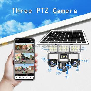 Cámara de Luz Solar para Exterior de 12MP 4G con Tres Lentes y Tres Pantallas, Seguimiento Automático, Alarma, Visión Nocturna a Todo Color, Cámara CCTV Solar - Product Image 3
