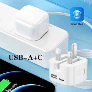 Chargeurs 35W à double port USB-A et Type-C, norme britannique, charge rapide PD pour iPhone et téléphones mobiles Samsung - Product Image 2