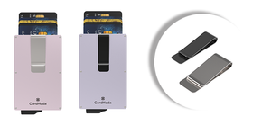 Porte-cartes de crédit anti-RFID à éjection automatique, porte-cartes de visite, pince à billets, pochette en aluminium, design fin et élégant - Product Image 4