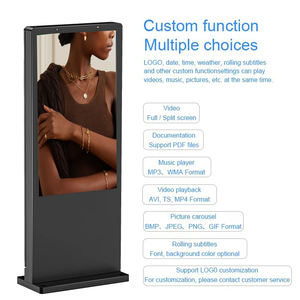 32/43/49/55/65-дюймовый уличный ЖК-дисплей, сенсорный экран, цифровой медиаплеер, Android 4K, интерактивный киоск для станций - Product Image 6