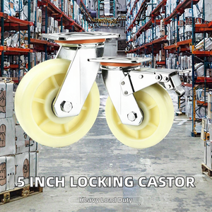 Roulettes industrielles universelles robustes de 4 à 8 pouces avec frein pivotant et roulement à billes pour chariots <span class=keywords><strong>CMCL</strong></span> - Product Image 2