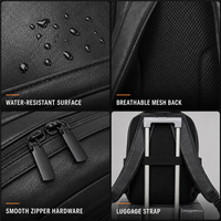 Sac à dos de ville personnalisé OEM avec compartiment pour ordinateur portable de 14 pouces et rangement multi-poches pour les voyages d'affaires, sac à dos pour homme