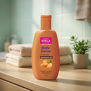 Loción para Bebés Stela Care Almond, Hidratante Diaria para el Cuerpo del Bebé con Aceite de Almendras Dulces, Fórmula Ligera para una Piel Suave - Product Image 4