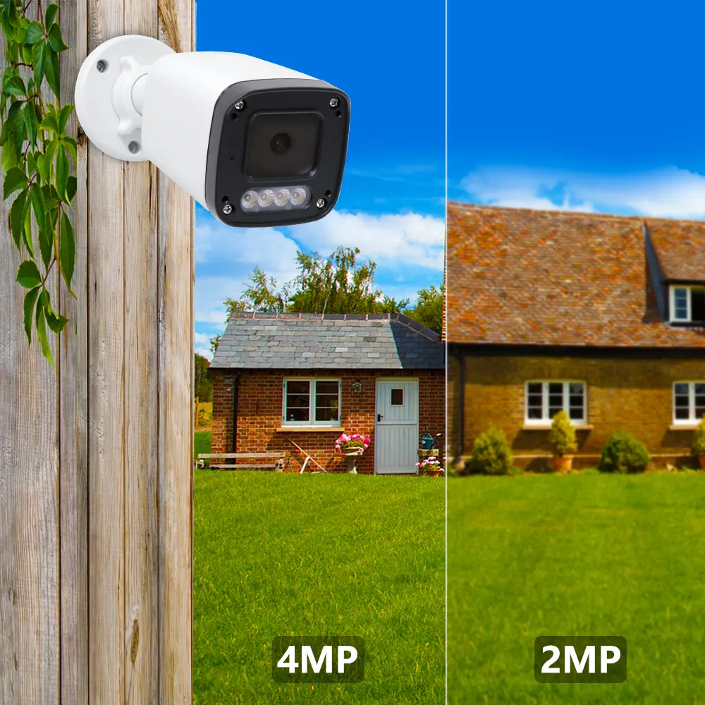 Two Way Audio LPR Wired Security Camera Record 24/7 Video CCTV System Indoor Outdoor License Plate Recognition Camera