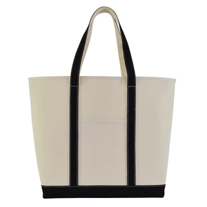 custom Coated for Autumn Year-<b>Round</b> Use Shopping Eco-Friendly Premium Portable Laminated Cotton <b>Canvas</b> Tote Bag - Product Image 2