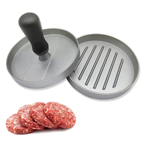 Prensa Manual para Hamburguesas de Aluminio de Grado Alimenticio Antiadherente, Ecológica <span class=keywords><strong>y</strong></span> de Alta Calidad para Hamburguesas Rellenas - Product Image 1