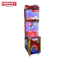 Marwey Distributeur automatique de capsules à prix, à monnayeur, pour usage commercial en intérieur, 1,8 mètre, version anglaise