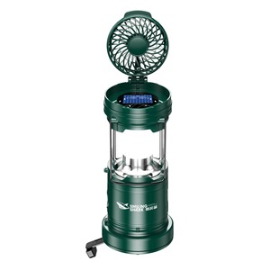 Linterna Solar de Manivela con Diseño de Tiburón Sonriente, Ventilador LED, Lámpara de Emergencia Recargable para Exteriores - Product Image 2
