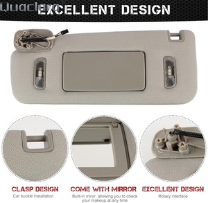 Panel Pelindung Matahari & Sunshade Mobil untuk Sierra untuk Chevy Silverado 1500/2500/3500 2014-2019 Aksesori Sunvisor Kit Cermin - Product Image 5