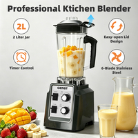 Mixeur Alimentaire Électrique Haute Vitesse Professionnel pour Restaurant, Broyeur à Glace à Bouton Poussoir, Machine à Blender de Table