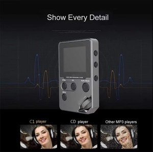 Lecteur MP3 HiFi sans perte avec son 360° °   Souris à molette rotative, 128 Go extensible, double prise pour écouteurs et radio FM - Product Image 3