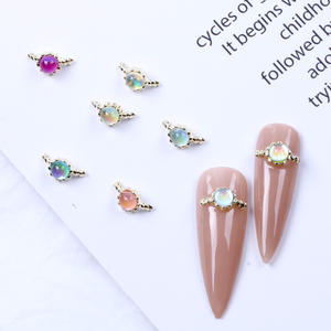 TSZS-Anillo <span class=keywords><strong>de</strong></span> cristal brillante para <span class=keywords><strong>manicura</strong></span>, Gema Aurora con diamantes <span class=keywords><strong>de</strong></span> Metal, accesorios <span class=keywords><strong>de</strong></span> <span class=keywords><strong>manicura</strong></span> 3D, novedad <span class=keywords><strong>de</strong></span> <span class=keywords><strong>verano</strong></span> <span class=keywords><strong>de</strong></span> <span class=keywords><strong>2022</strong></span> - Product Image 4