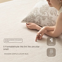 Tapis en fausse fourrure de cachemire, doux, antidérapant, facile à nettoyer, pour salon, chambre, chevet, canapé, table basse, décoration intérieure