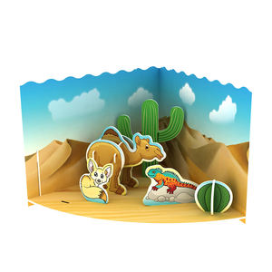 Modèle de scène de voyage en nature, puzzle 3D à assembler soi-même, <span class=keywords><strong>cercle</strong></span> arctique pour enfants - Product Image 3