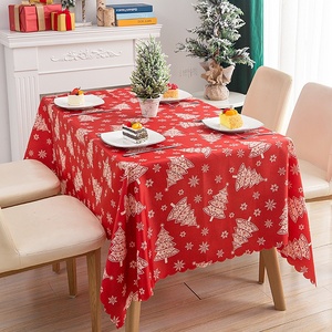 Hot New Christmas Mantel Poliéster rojo con diseño de dibujos animados moderno hecho a mano Lavable para uso doméstico Exclusivo para <span class=keywords><strong>Amazon</strong></span> - Product Image 1