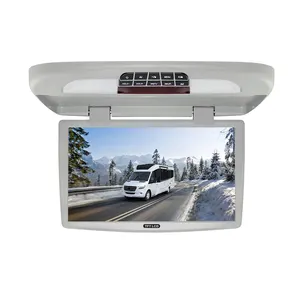 18.5 Inch Roof Car Monitor Hd Ceiling Bus Monitor Car Flip Down Monitor For Entertainment With USB SD FM IR