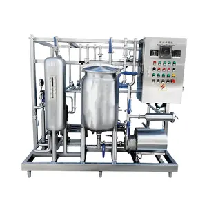 Tipo de placa completa pasteurizador líquido ovo máquina com sistema de limpeza cip