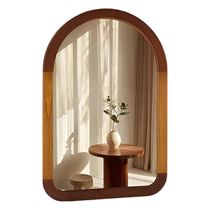 Arched Wooden <b>Wall</b> <b>Mirror</b> Modern Farmhouse Decorative Accent <b>Mirror</b> for Living Room Bedroom Entryway Bathroom Vanity Home - Product Image 1