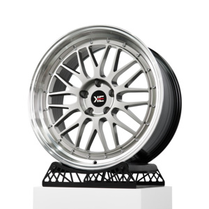 Cerchio in Alluminio Flow Formed LM Diamond Cut Deep Edge Dish Lucido Argento 18 19 Pollici 5X108 5X112 5X114.3 5X120 per <span class=keywords><strong>BMW</strong></span> M - Product Image 1