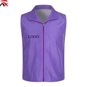 سترة المتطوعين الأكثر مبيعًا مع شعار مخصص ، سترة ترويجية حمراء ، سترة رخيص للرفاهية العامة ، شعار مطبوع - Product Image 2