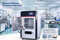 Machine de traitement de surface par plasma sous vide CT100L pour l'activation et la décontamination des surfaces de composants semi-conducteurs, de circuits imprimés et de pièces médicales