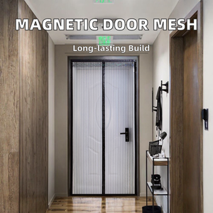 Căn hộ hiện đại nhiệm vụ nặng nề chống muỗi <span class=keywords><strong>Net</strong></span> Chống xước & nam châm sợi thủy tinh màn hình Cửa Polyester lưới nhà máy giá rẻ giá - Product Image 5