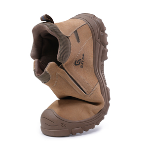 Scarpe Antinfortunistiche per Saldatura Elettrica, Antiurto, Antiperforazione, Antiscintilla, Resistenti all'Usura, con Punta in Acciaio e Fibbia in Feltro - Product Image 6