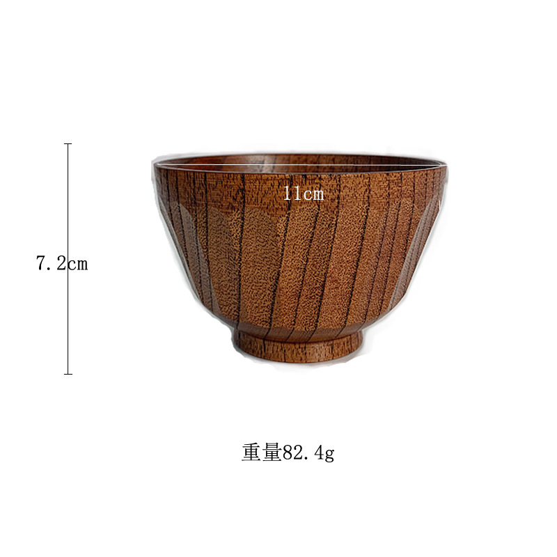 Bol en bois laqué écaille de tortue
