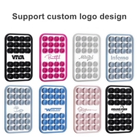 Support de téléphone à ventouse avec miroir et logo personnalisé, support mobile en silicone avec miroir intégré pour selfies et vidéos mains libres