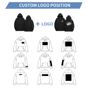 <span class=keywords><strong>Sweat</strong></span>-shirt <span class=keywords><strong>à</strong></span> <span class=keywords><strong>capuche</strong></span> uni <span class=keywords><strong>blanc</strong></span> de haute qualité 280 g/m² pour homme, logo personnalisé, épaules tombantes, surdimensionné, saison d'automne - Product Image 5