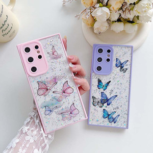 Fourniture Coloré Papillon Goutte À Goutte Colle Style Caméra De Protection PC TPU Téléphone Portable Cas Pour Samsung Galaxy A03S A13 <span class=keywords><strong>A33</strong></span> A53 A73 <span class=keywords><strong>A23</strong></span> - Product Image 5