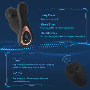 Беспроводной пульт дистанционного управления для мужчин Анальная пробка Дубай мужские секс-игрушки массажер простаты - Product Image 5