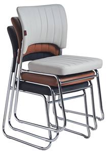 Chaise de conférence de bureau moderne empilable en similicuir PU pour salle de réunion et réception, idéale pour les consultances - Product Image 2