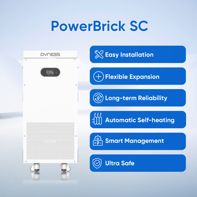 Dyness Powerbrick SC 16kWh Home Battery 51.2V 314Ah Low Voltage Battery for Energy Storage System