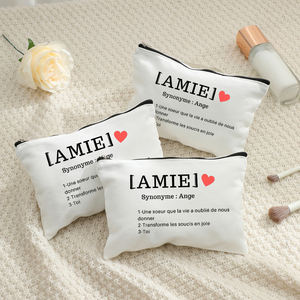 1 PC Maman TATA soeur Amie định nghĩa in mô hình cá nhân Túi trang điểm Túi du lịch nhà vệ sinh lưu trữ túi mỹ phẩm - Product Image 5