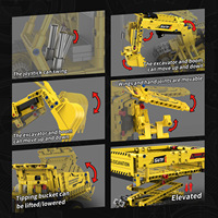 Juego de Construcción Educativo 5 en 1 con Control Remoto, Bloques de Plástico, Funciona con Batería, Juguete STEM para Niños
