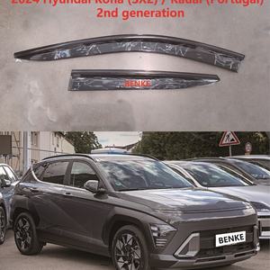 Déflecteurs de vent pour voiture HYUNDAI KONA SX2 Kauai 2023+ Pare-pluie Déflecteurs de fenêtre Visières de porte - Product Image 2